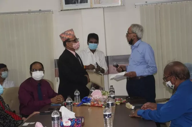 Ambassador of Nepal His Excellency, Honorable Dr. Banshidhar Mishra Visit Our Barind Medical College